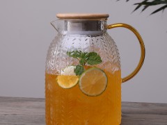 家用錘紋冷水壺防爆耐熱高溫玻璃涼水壺涼開水杯子大容量茶壺套裝 (426播放)