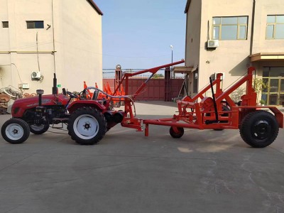 504 拖拉機(jī)裝傳動(dòng)絞盤牽引機(jī) 加裝立式滾筒